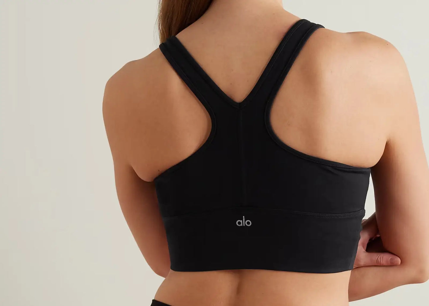 Wild Thing Ruched Airbrush Sports Bra Black