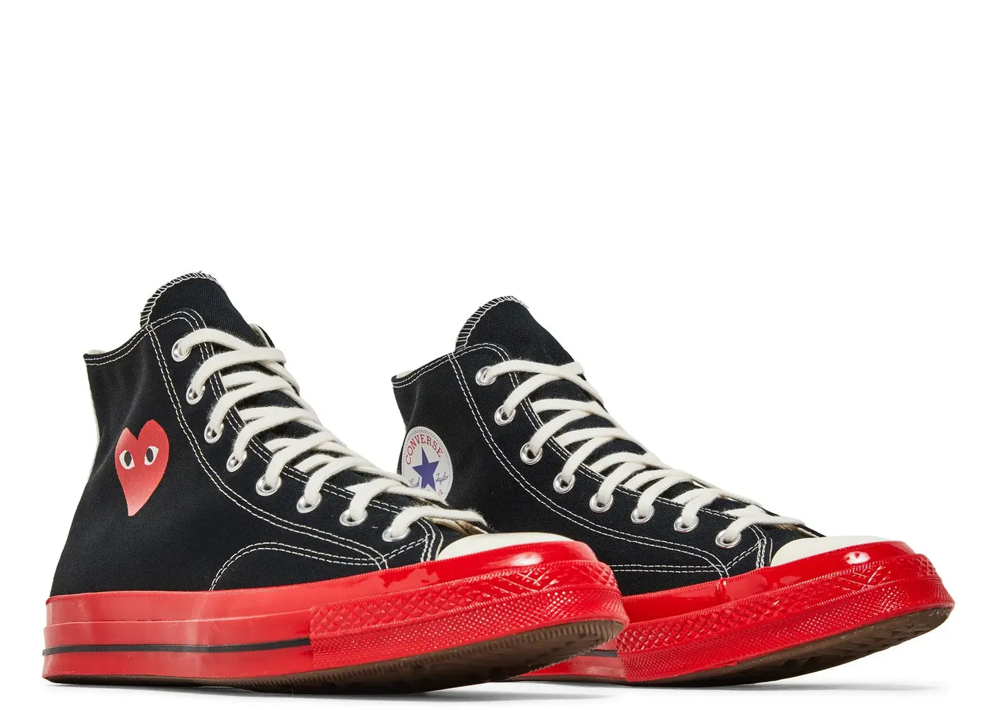Chuck Taylor All Star 70 Hi Comme des Garcons PLAY Black Red Midsole
