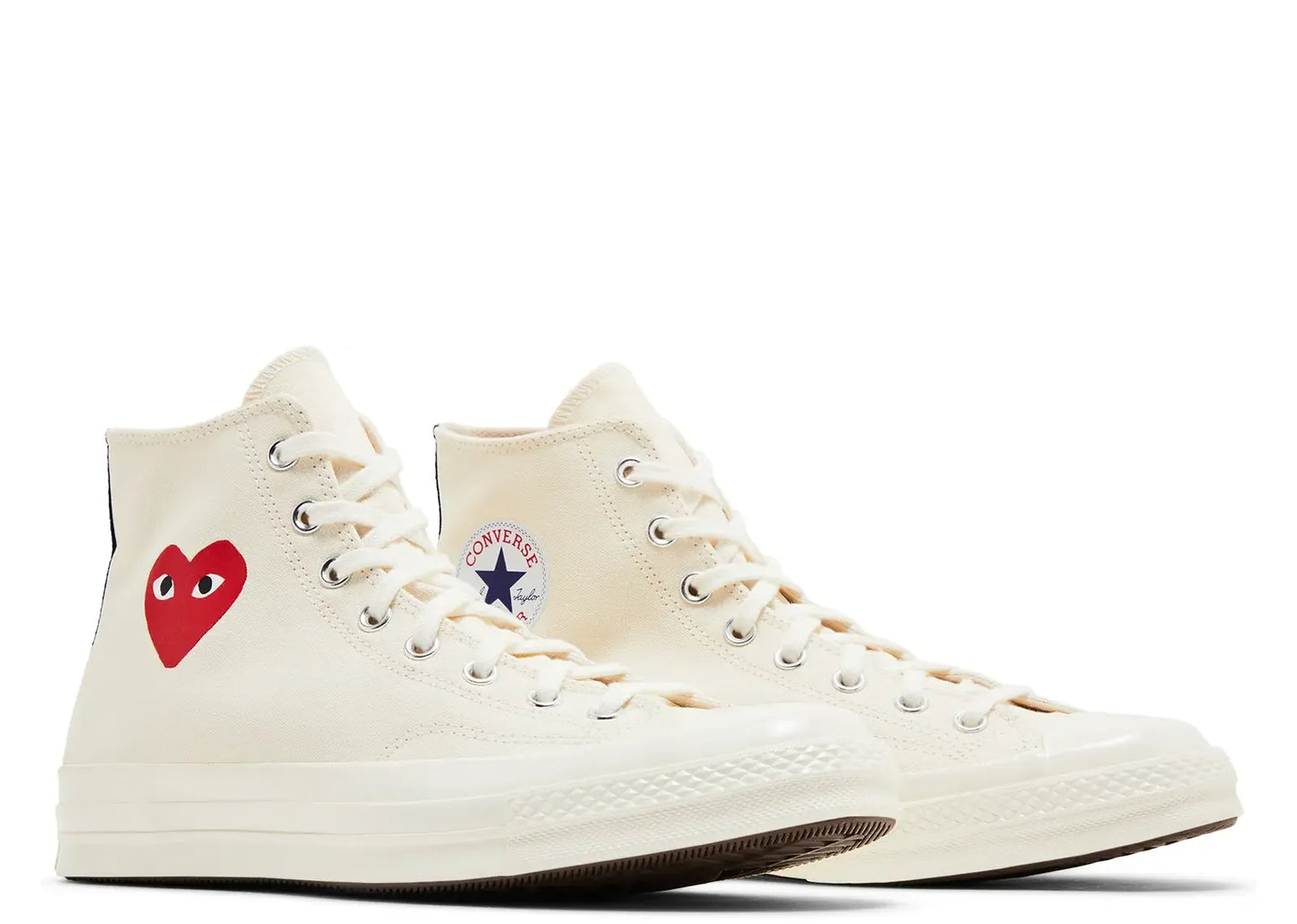 Chuck Taylor All Star 70 Hi Comme des Garcons PLAY Single Heart Milk