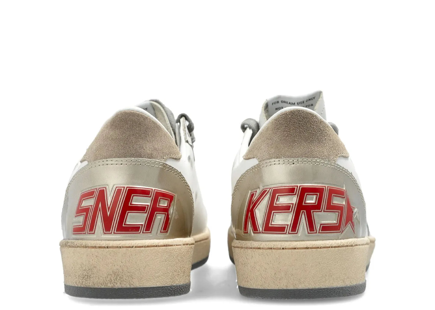 Ball-Star White Leather Silver Star (W)