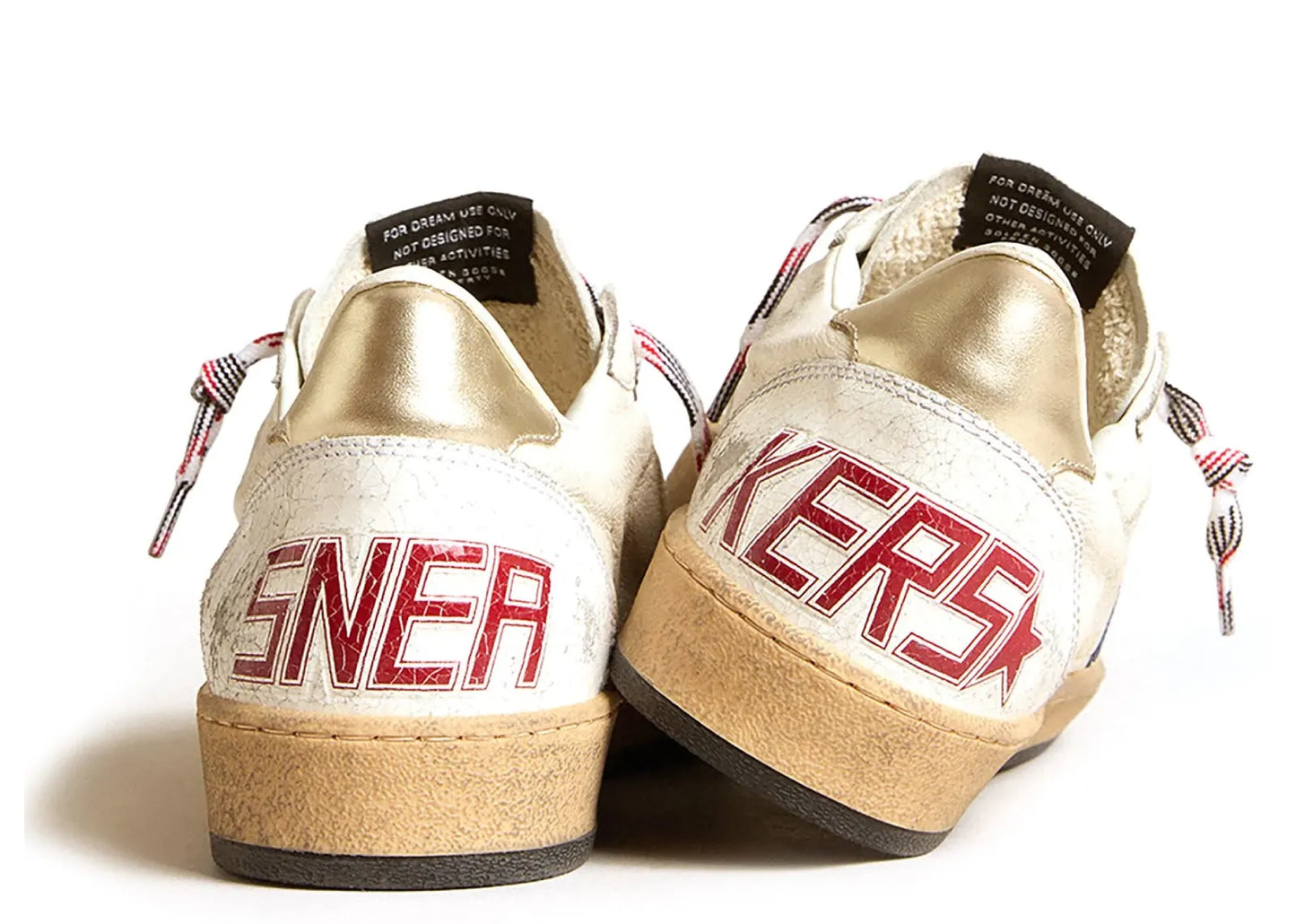 Ball-Star White Nappa Blue Star Platinum Heel