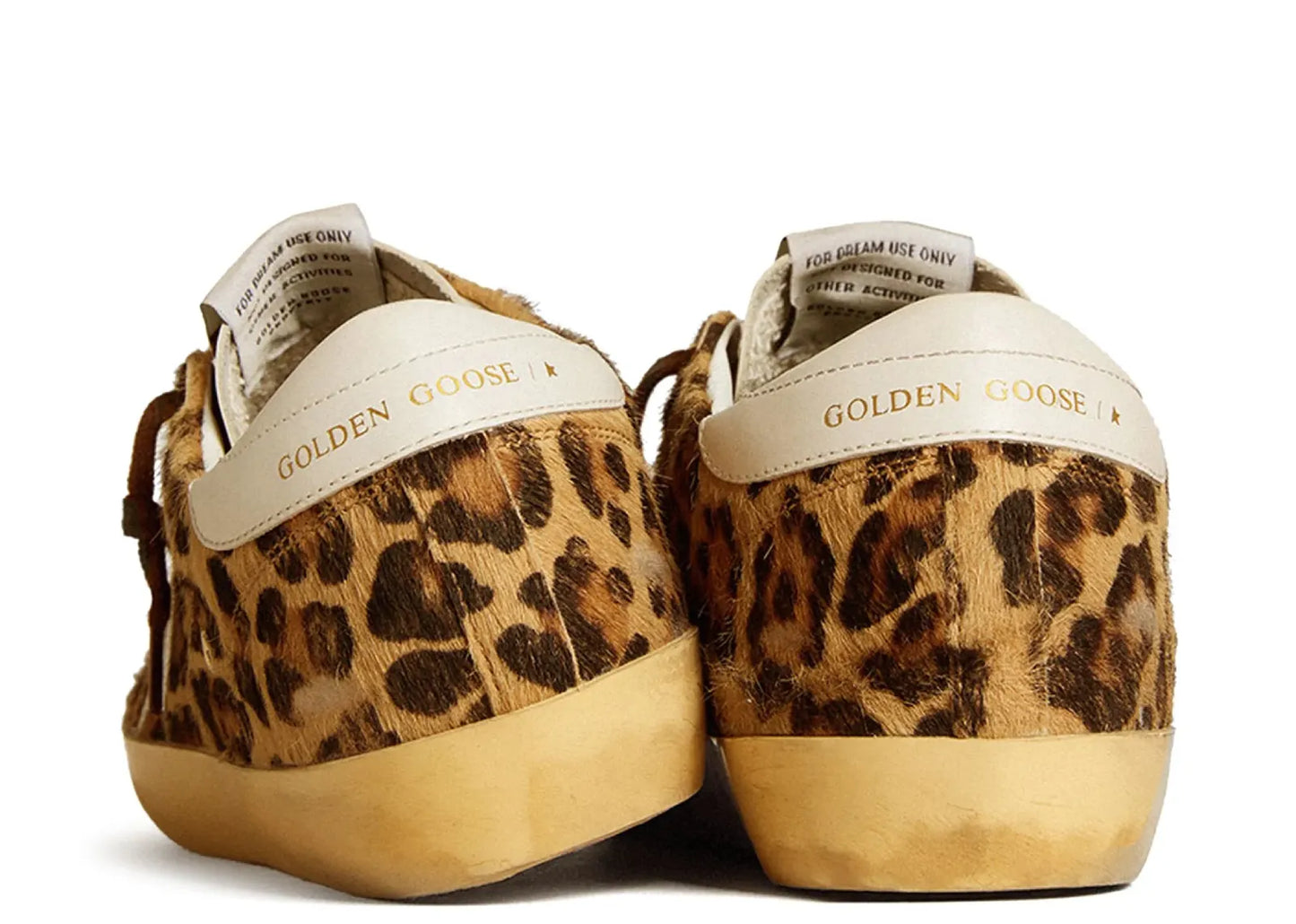 Super-Star Leopard Pony Skin Milk White Star Heel (W)