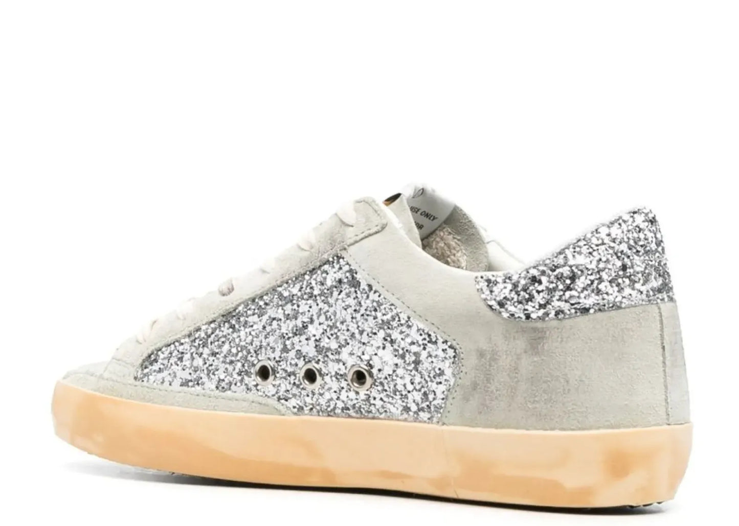 Super-Star Silver Glitter Gray Suede Star Heel (W)