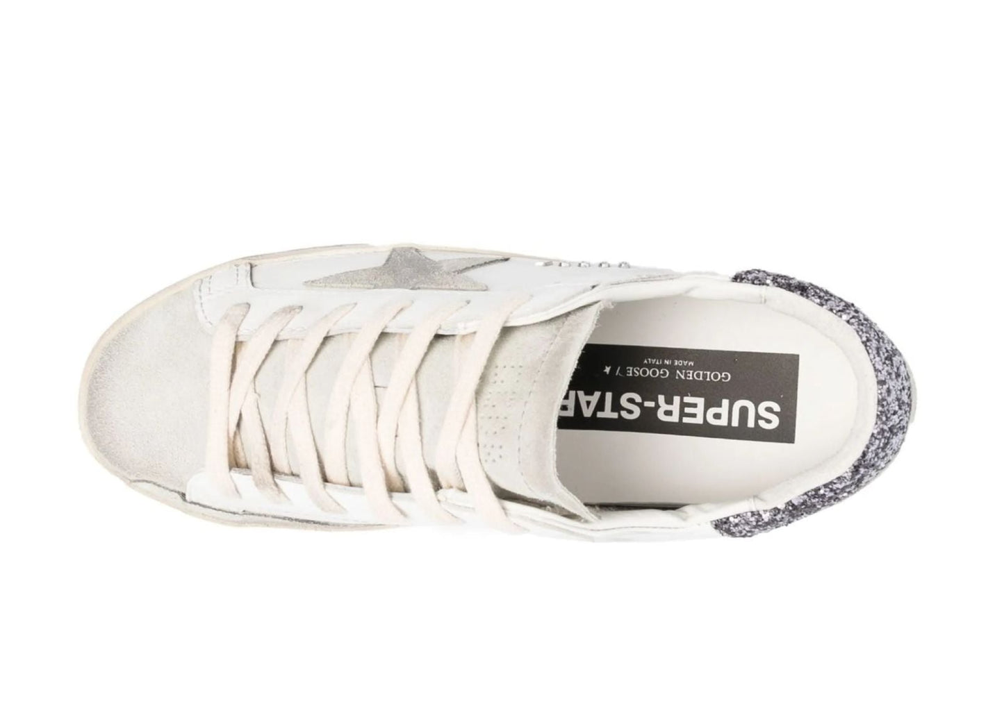 Super-Star White Dark Grey Glitter (W)