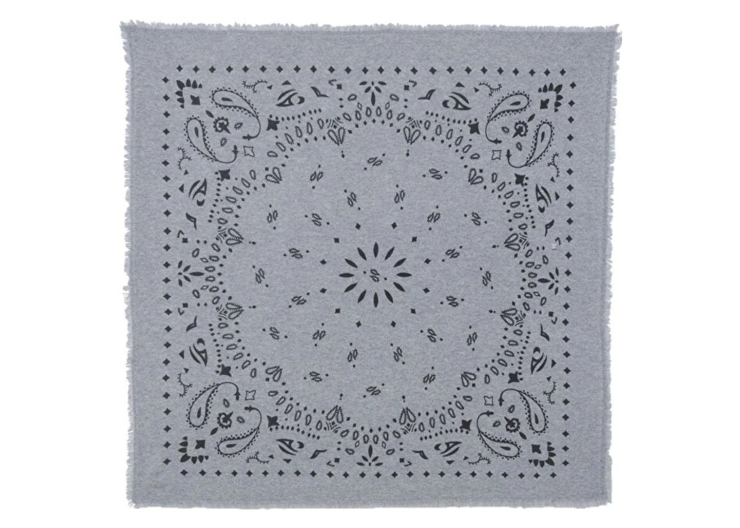Small Cashmere Bandana Hachi Marl Grey
