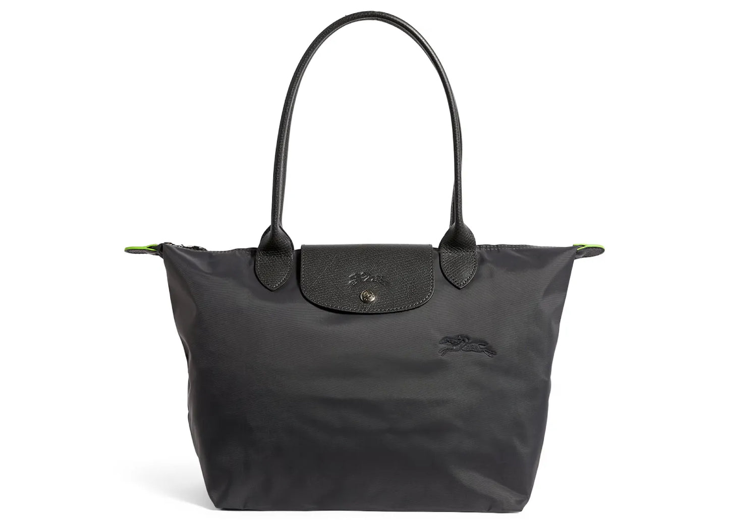 Le Pliage Green Medium Tote Bag Graphite
