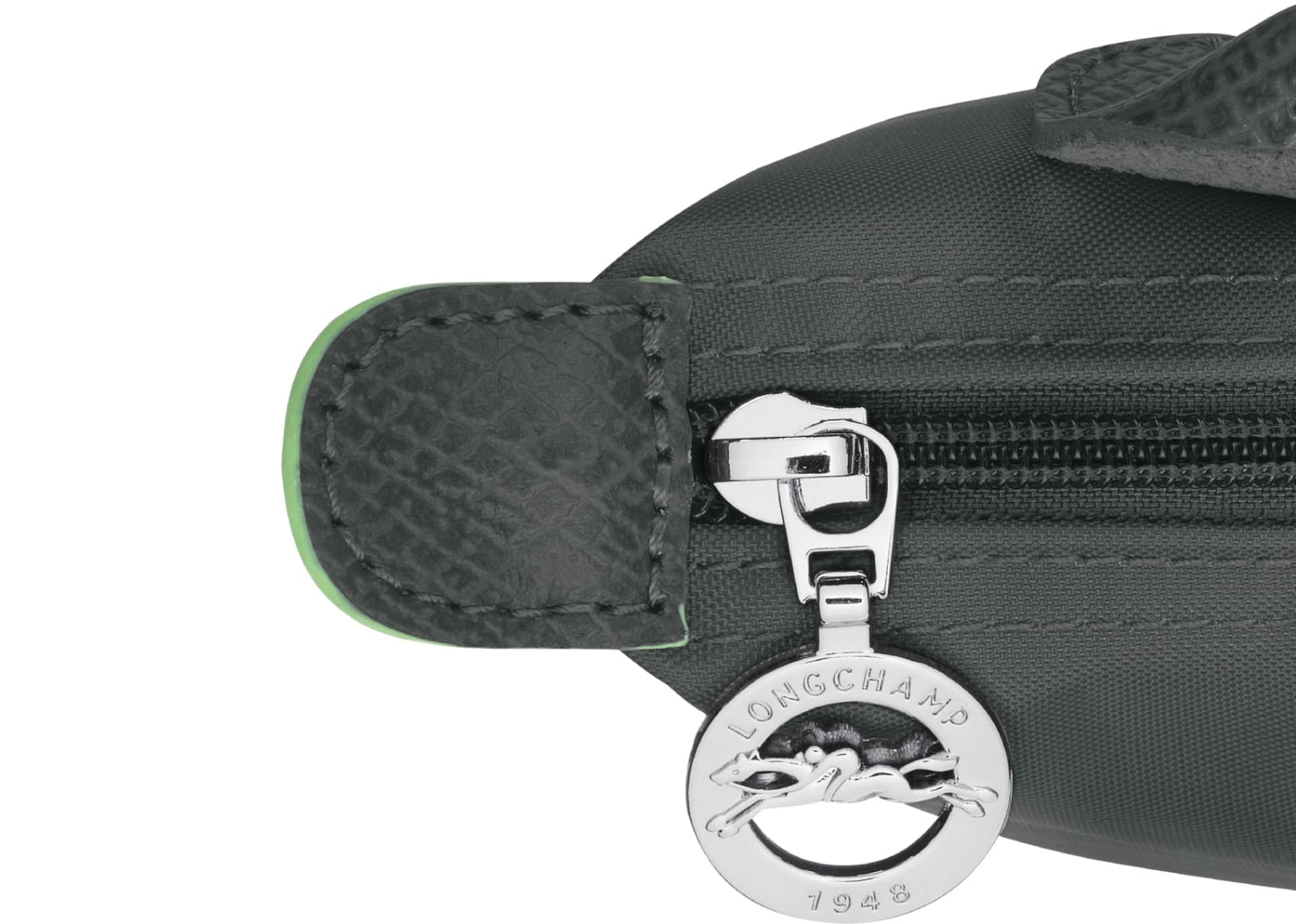 Le Pliage Green Pouch With Handle Graphite