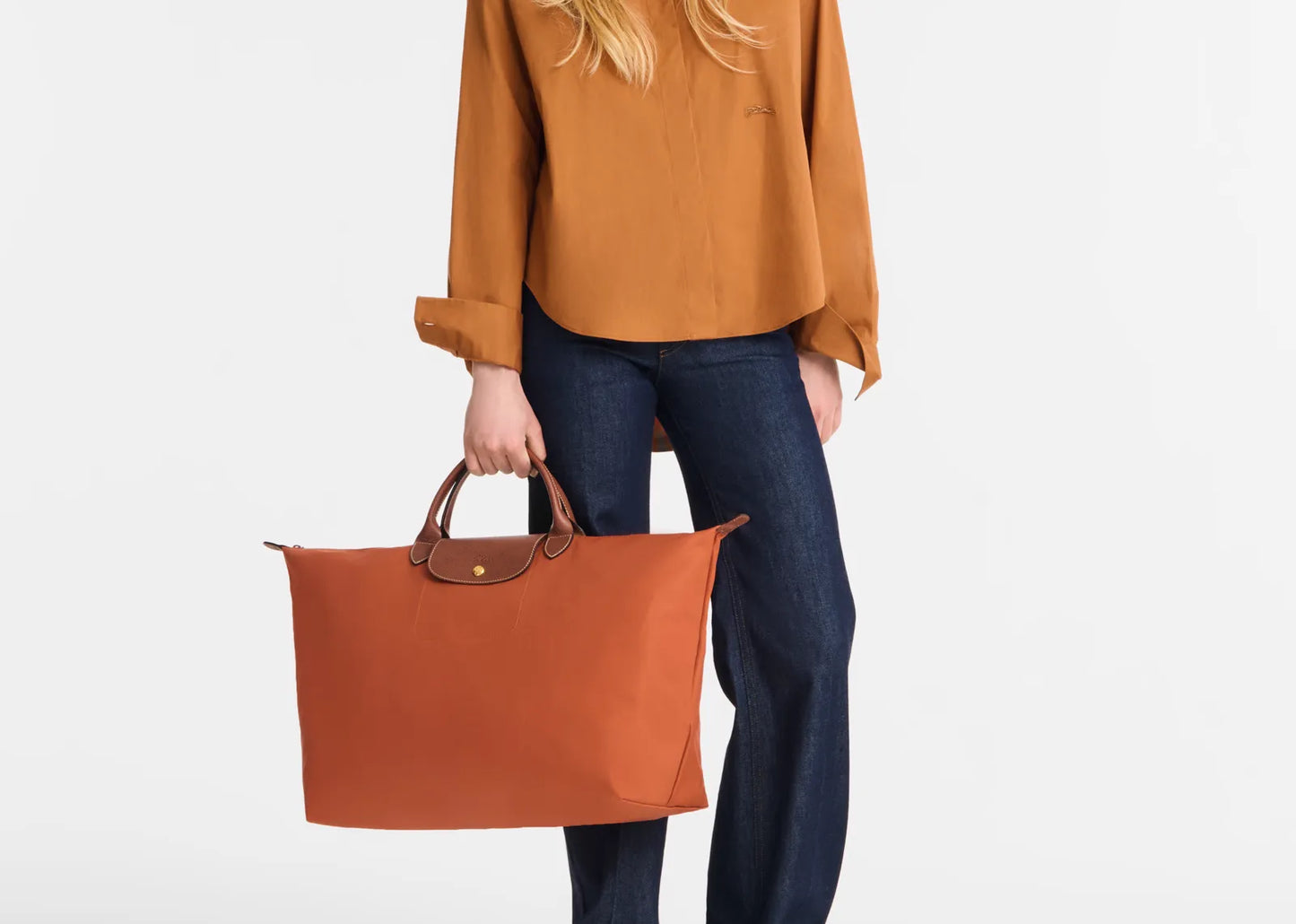 Le Pliage Original L Travel Bag Brick