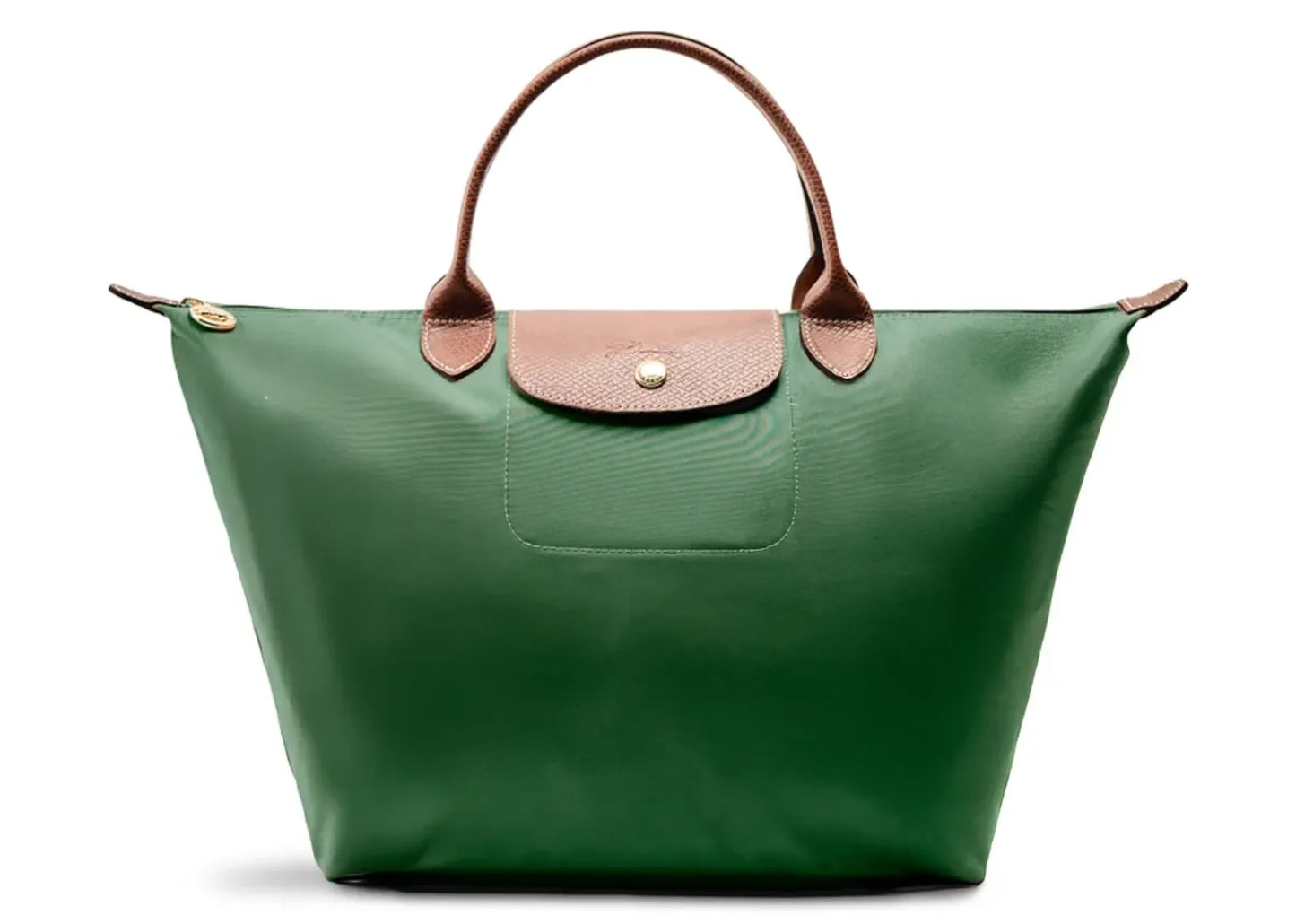 Le Pliage Original Medium Handbag British Green