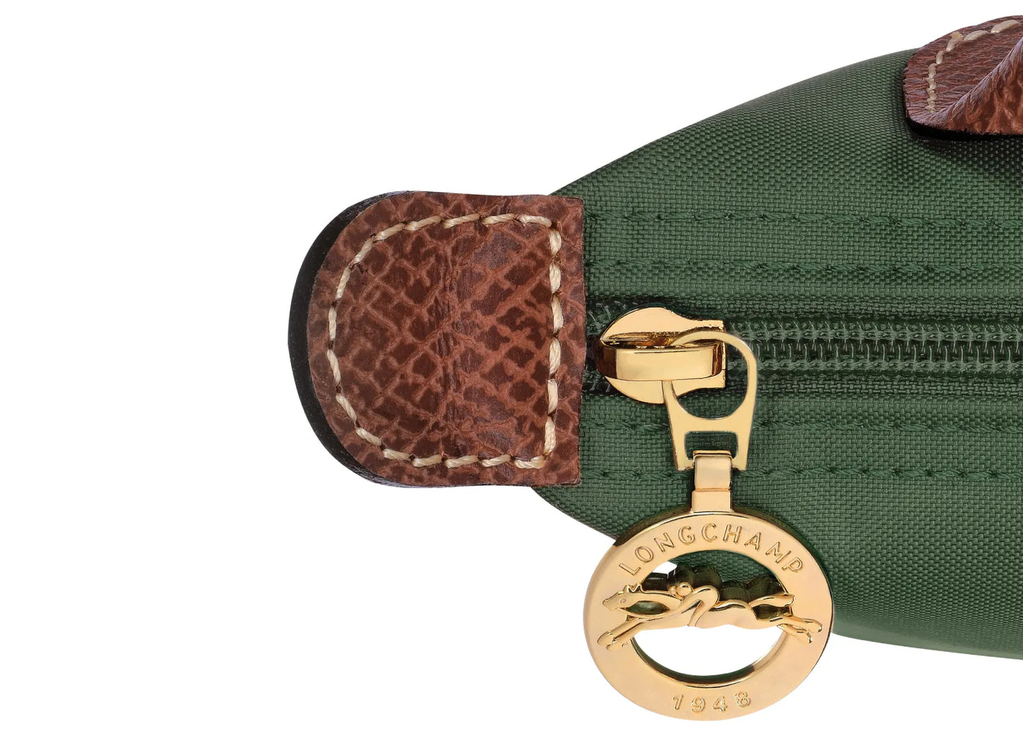 Le Pliage Original Pouch with handle British Green