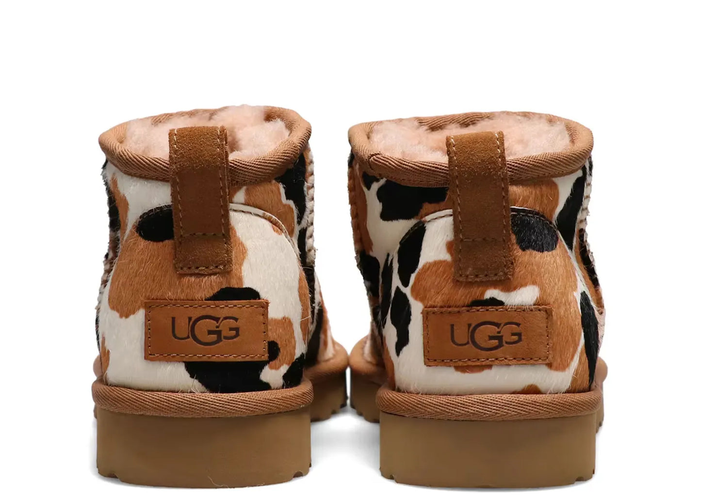 Classic Ultra Mini Boot Cow Print (W)