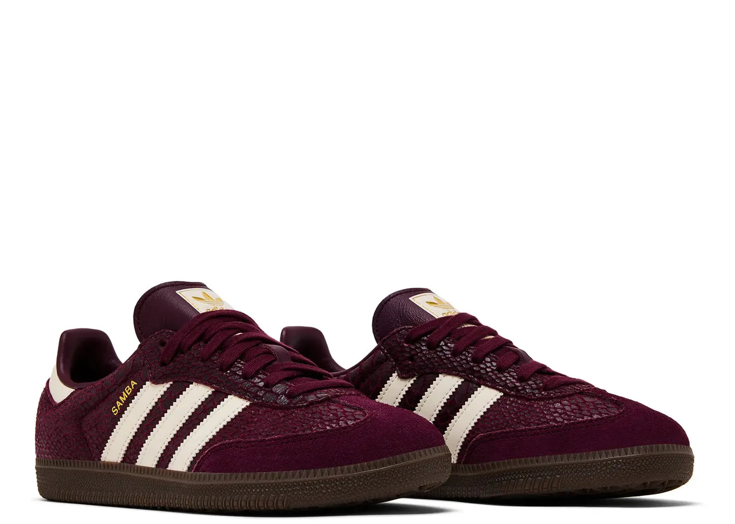 adidas Samba OG Snakeskin Maroon Cream White (W)