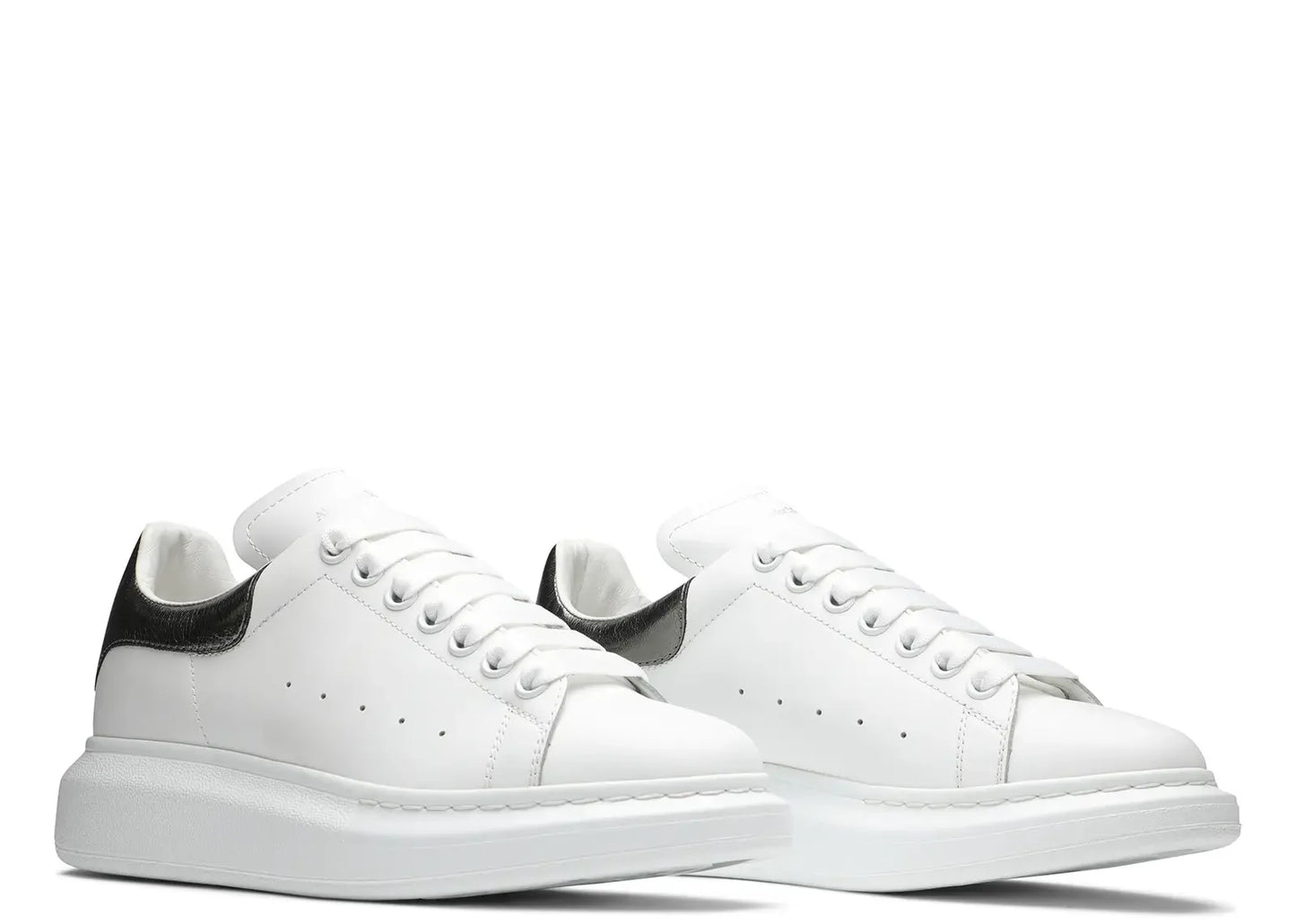 Oversized White Metallic