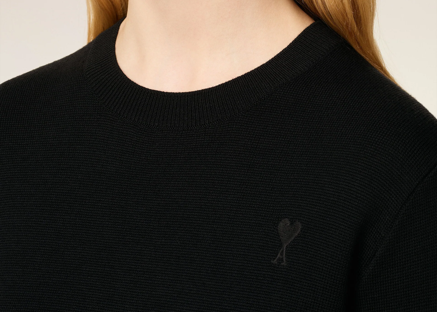 Ami De Coeur Crewneck Sweater Black