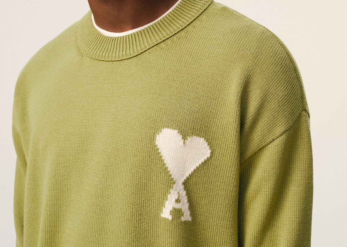 Ami De Coeur Crewneck Sweater Green