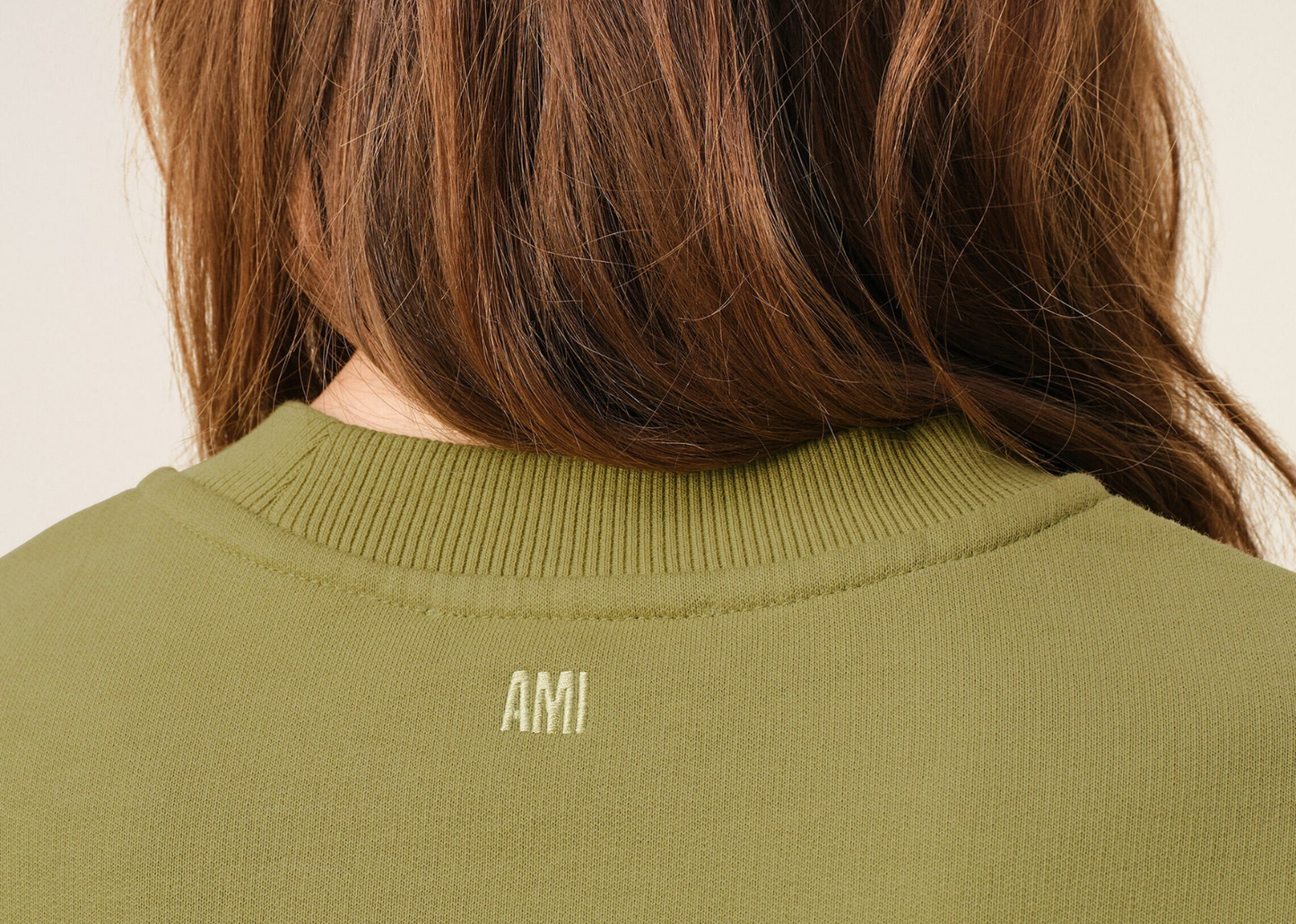 Ami De Coeur Cropped Sweatshirt Green