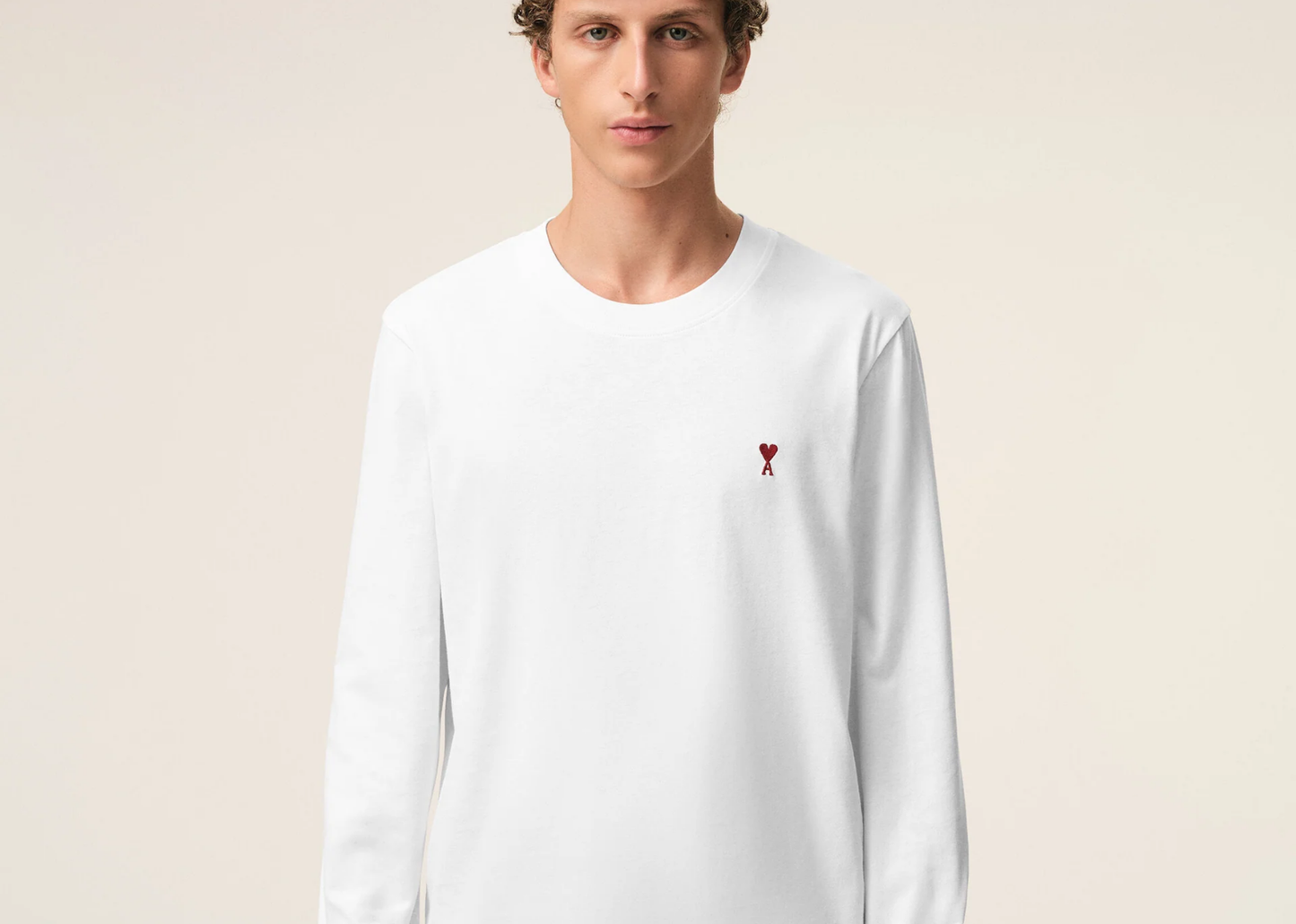 Ami De Coeur Long Sleeve T-Shirt White