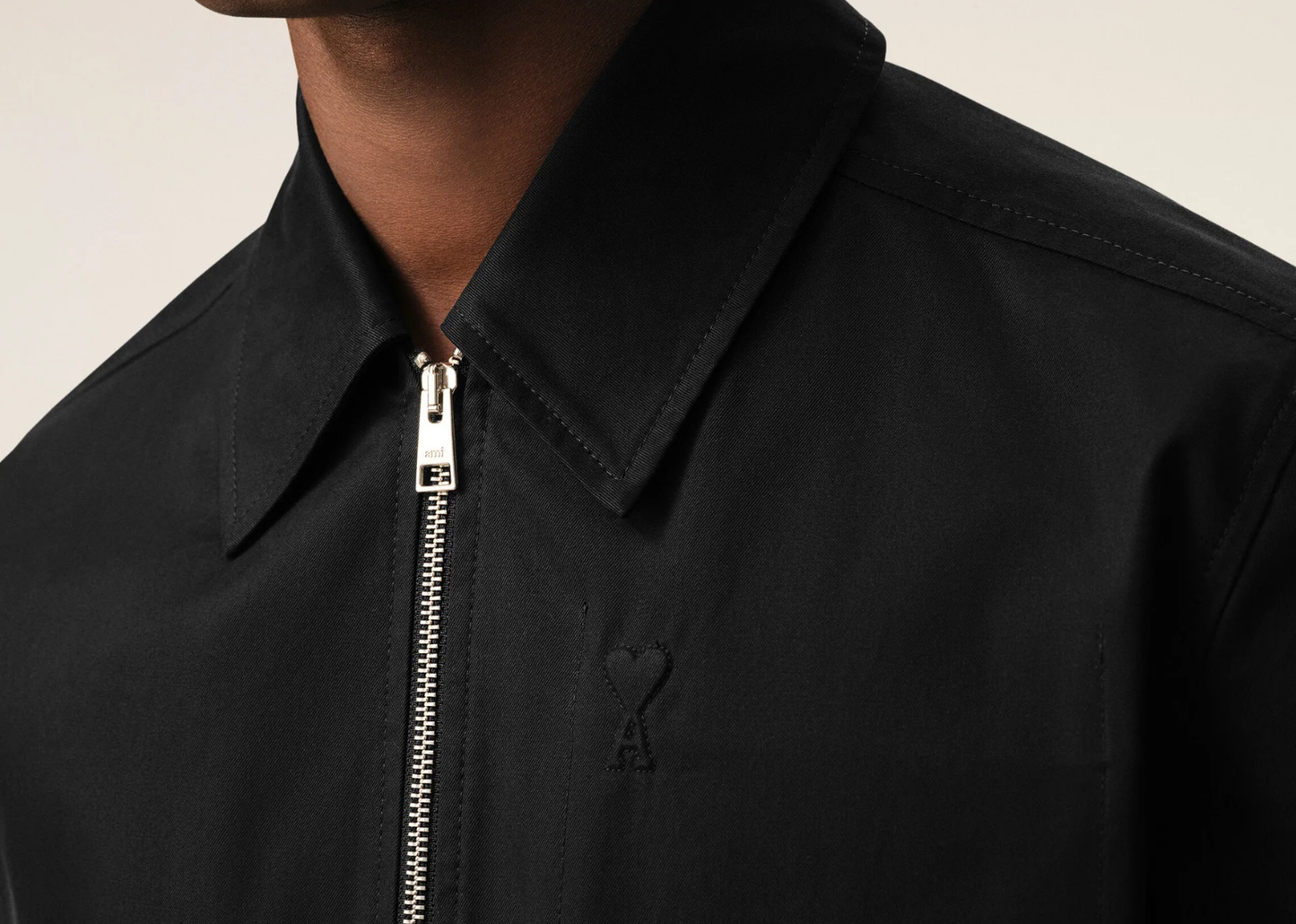 Ami De Coeur Zipped Jacket Black