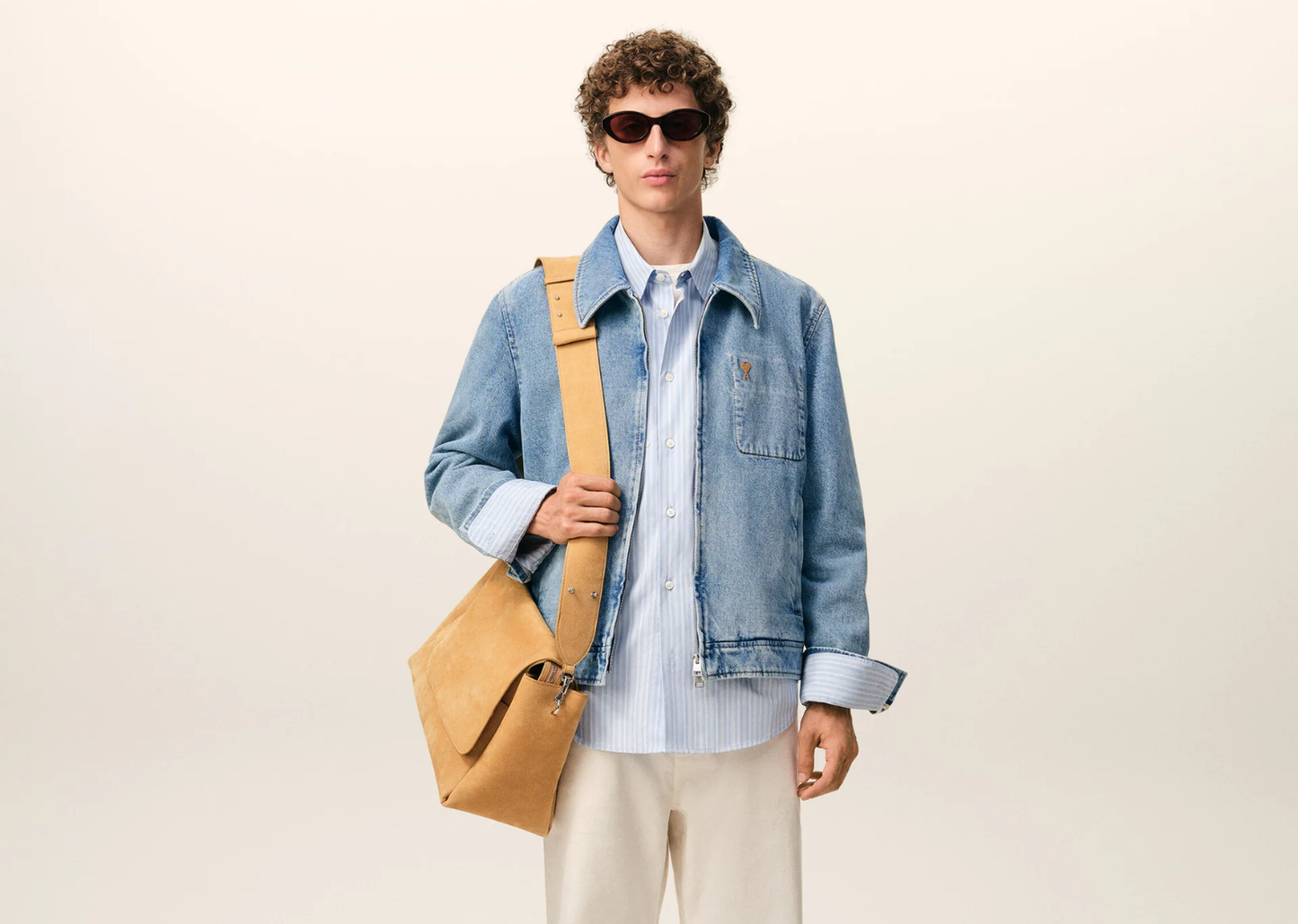 Ami De Coeur Zipped Jacket Blue