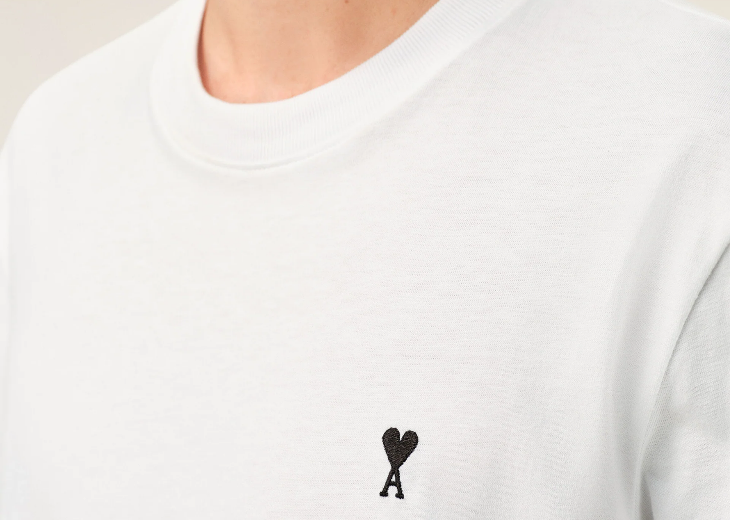 White Cotton Ami De Coeur T-Shirt