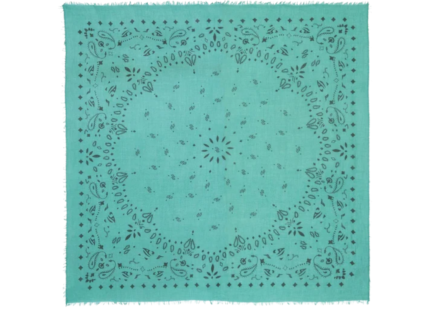 Extra Large Cashmere Bandana Effy Emerald Green