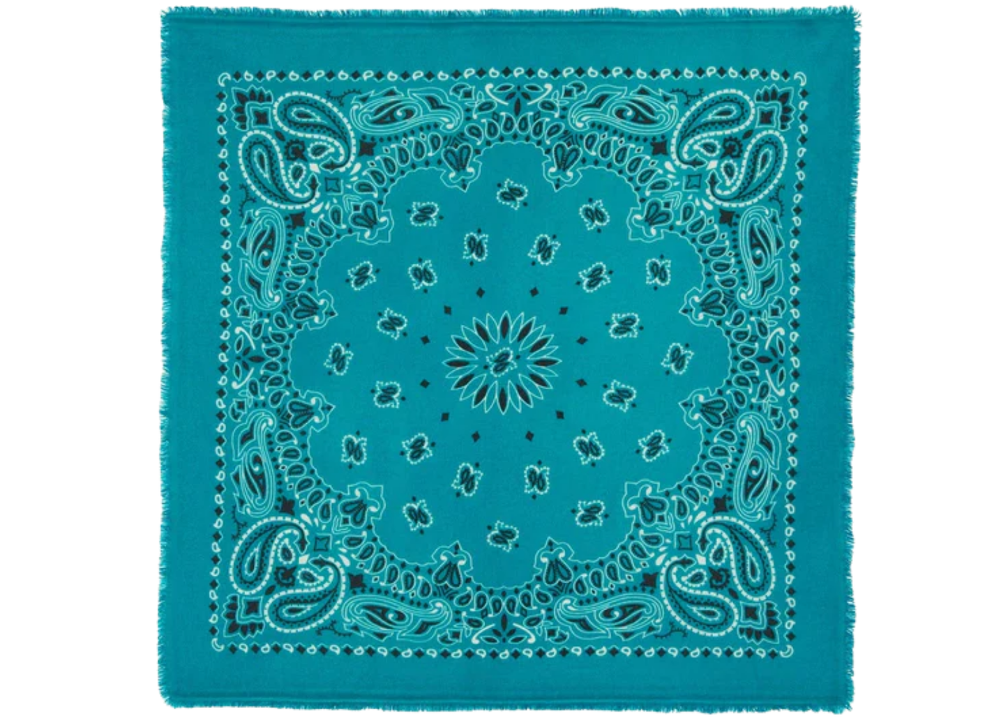 Large Cashmere Bandana Hachiko Bico Jade Green