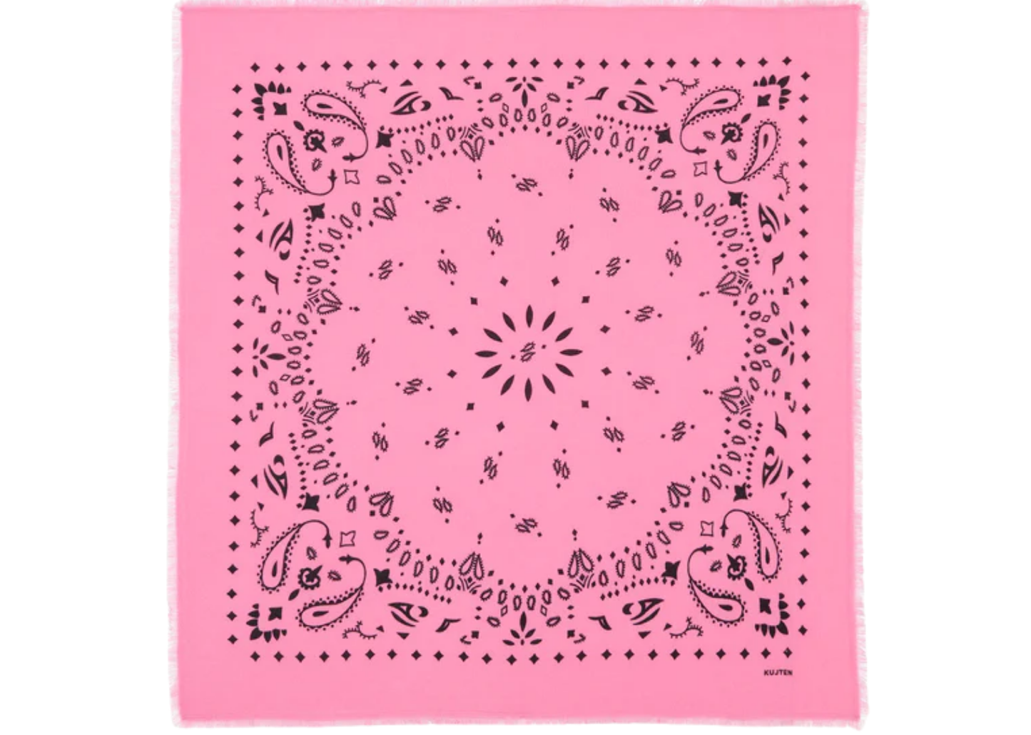 Large Cashmere Bandana Hachiko Bubble Pink