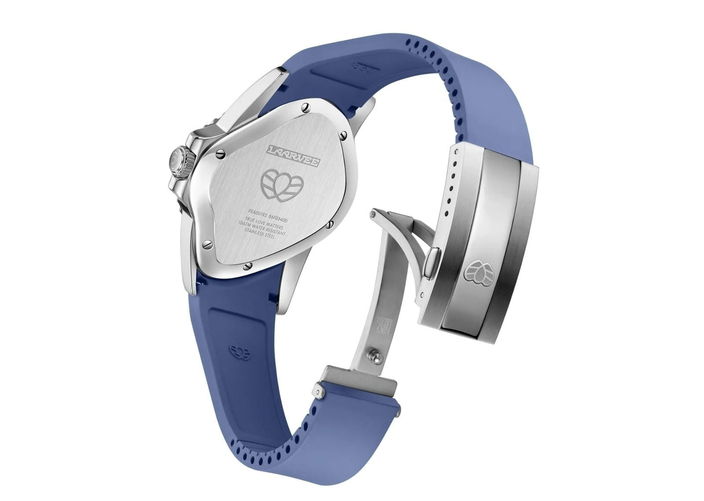 Blue Fluoroelastomer Strap Blue & White