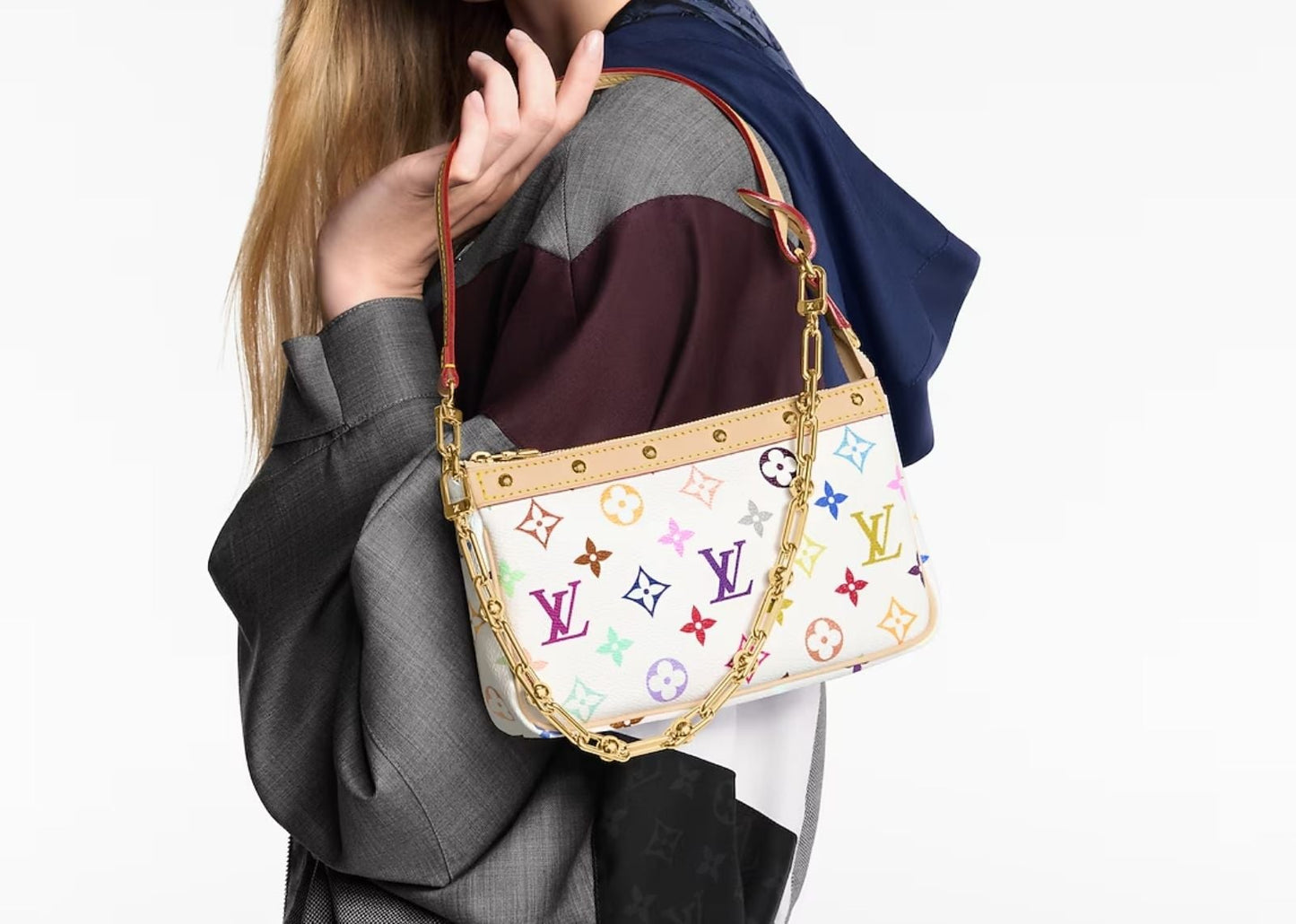 x Takashi Murakami Pochette Accessoires White Multicolored