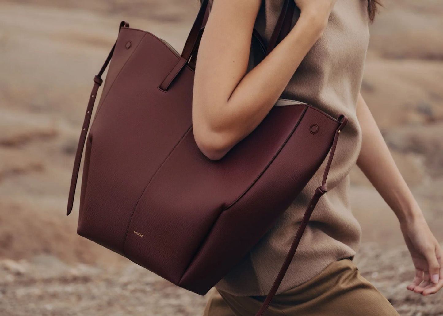 Cyme Tote Edition Textured Black Cherry