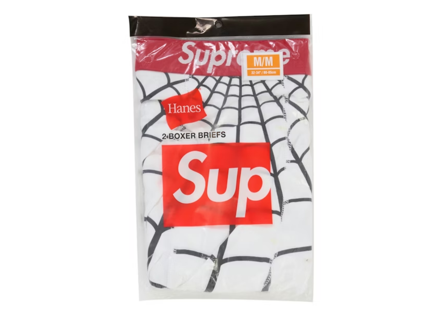 Hanes Spider-Man Boxer Briefs (2 Pack) White