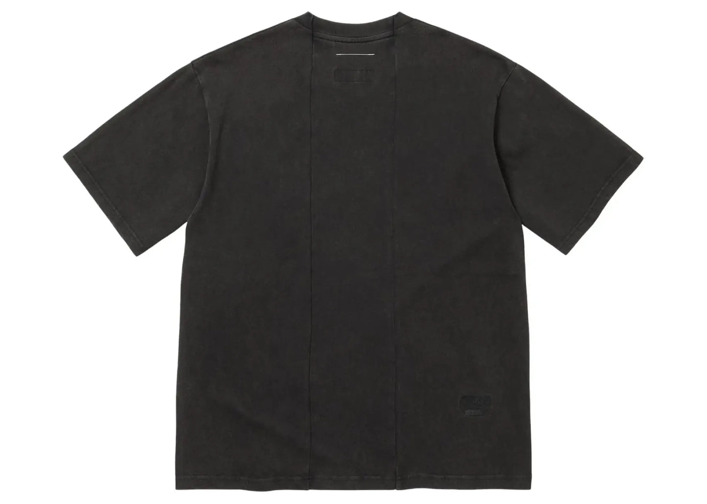 x MM6 Maison Margiela Split Short-Sleeve Top Black