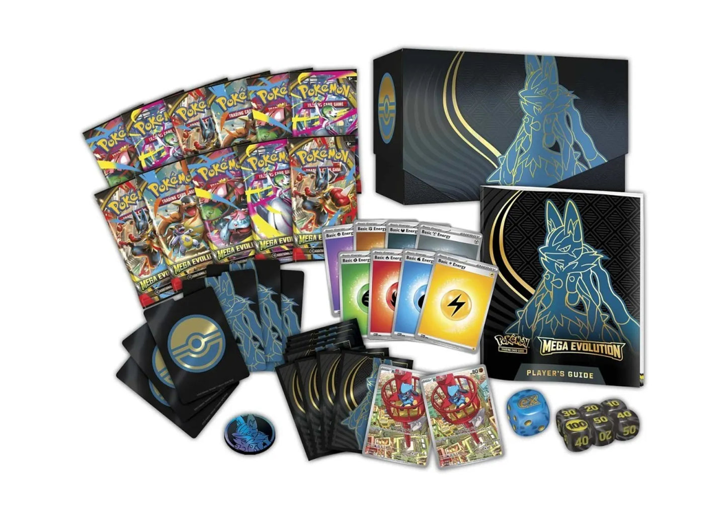 2025 Pokémon Mega Evolution Mega Lucario Pokemon Center Elite Trainer Box