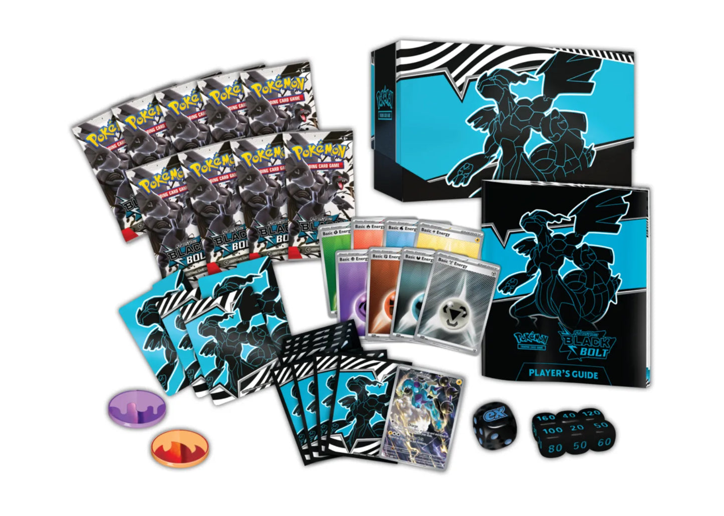 2025 Pokémon Scarlet & Violet Black Bolt & White Flare Elite Trainer Box
