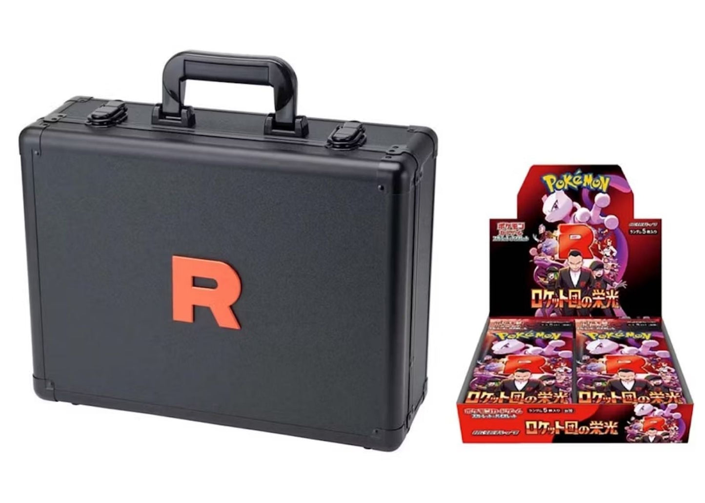 2025 Pokémon Scarlet & Violet Glory of the Rocket Team Attache Case Set (With Booster Box)