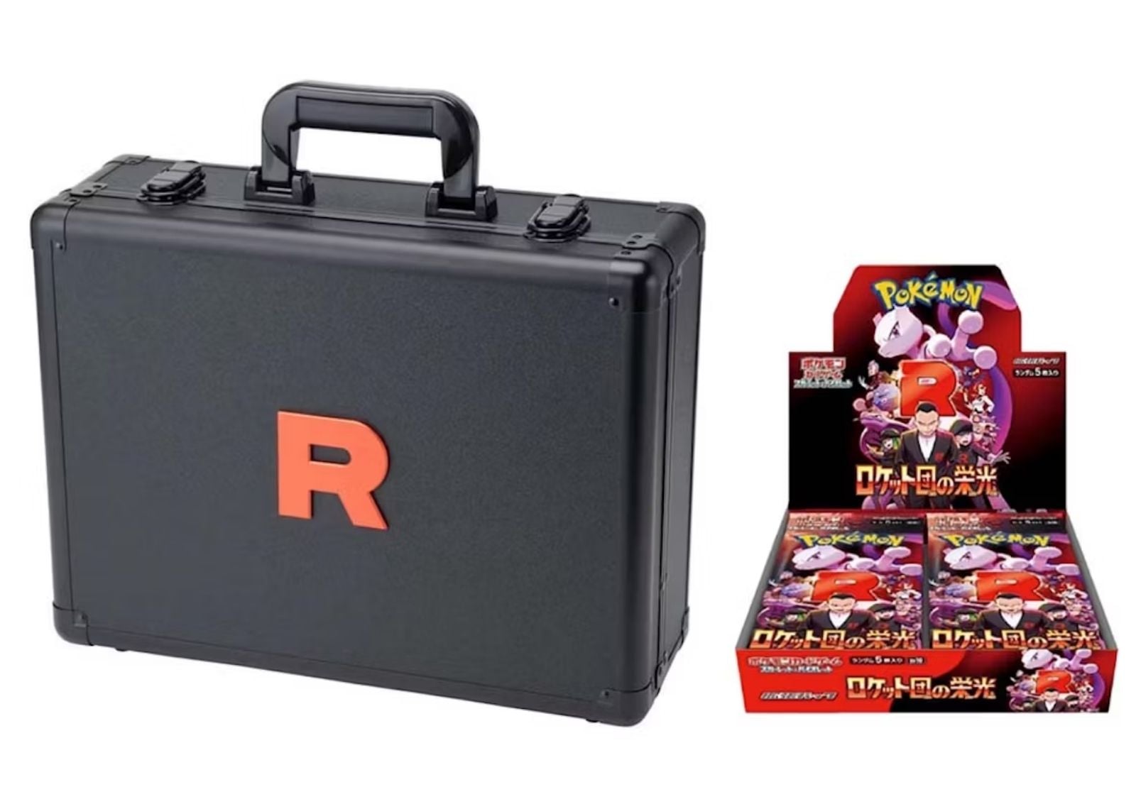 2025 Pokémon Scarlet & Violet Glory of the Rocket Team Attache Case Set (With Booster Box)