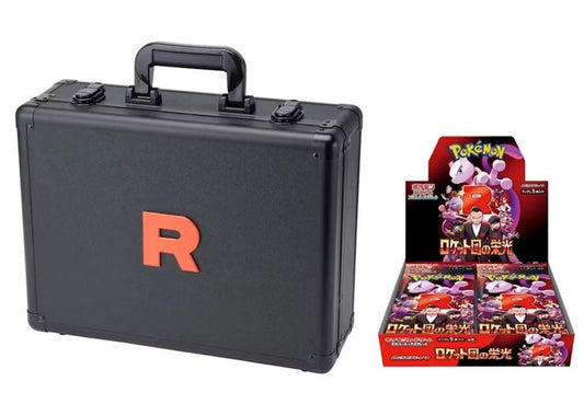 2025 Pokémon Scarlet & Violet Glory of the Rocket Team Attache Case Set (With Booster Box)