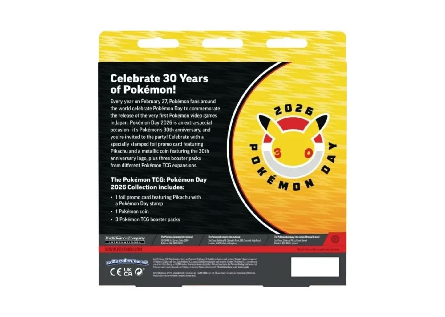 2026 Pokémon Day Pikachu Collection (30th Anniversary)