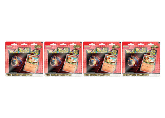 2026 Pokémon Mega Evolution Ascended Heroes Charmander Tech Sticker Collection 4x Lot