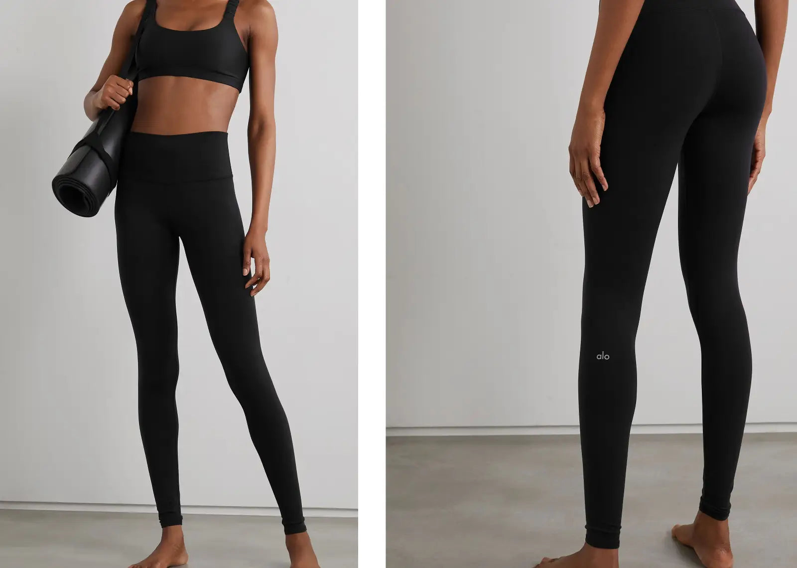 Airbrush Stretch Leggings Black