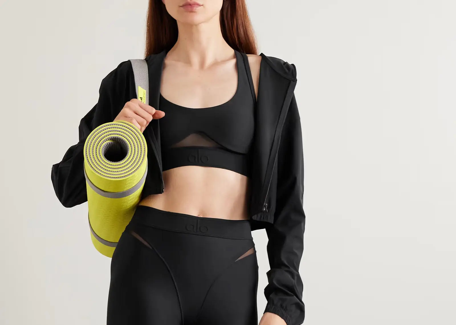 Rebel Mesh‑Trimmed Airlift Sports Bra Black