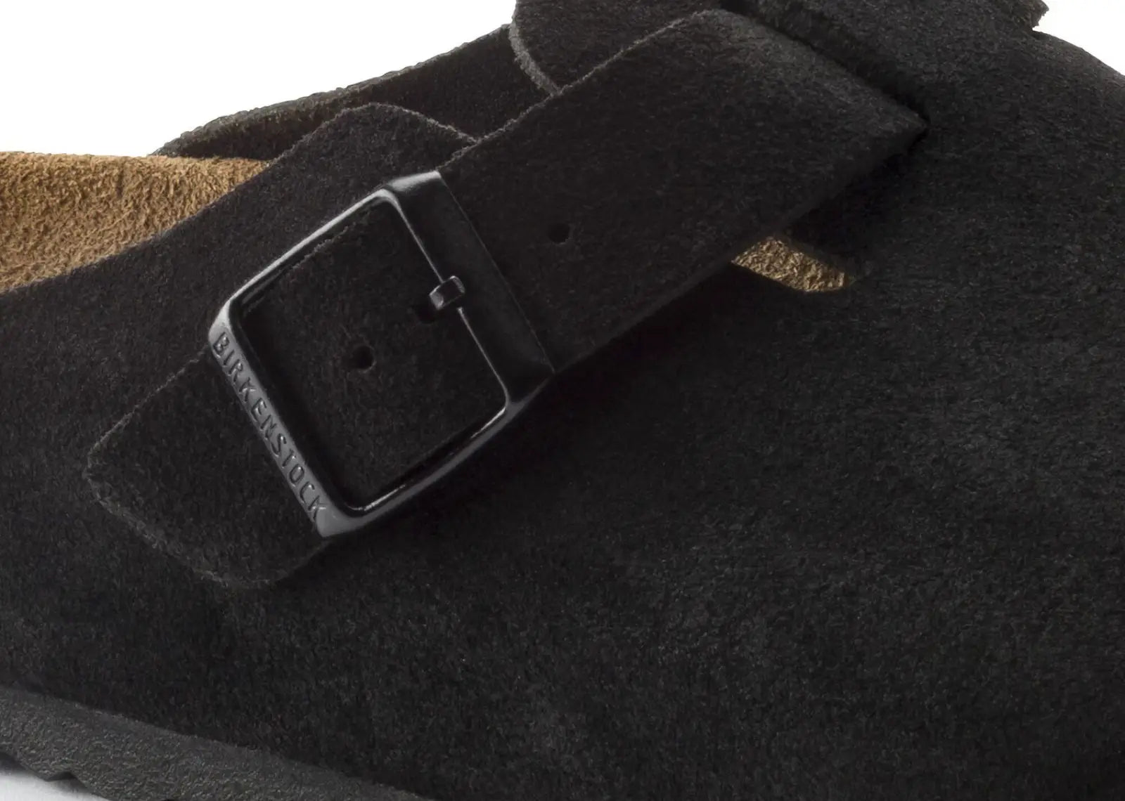 Boston Soft Footbed Suede Black