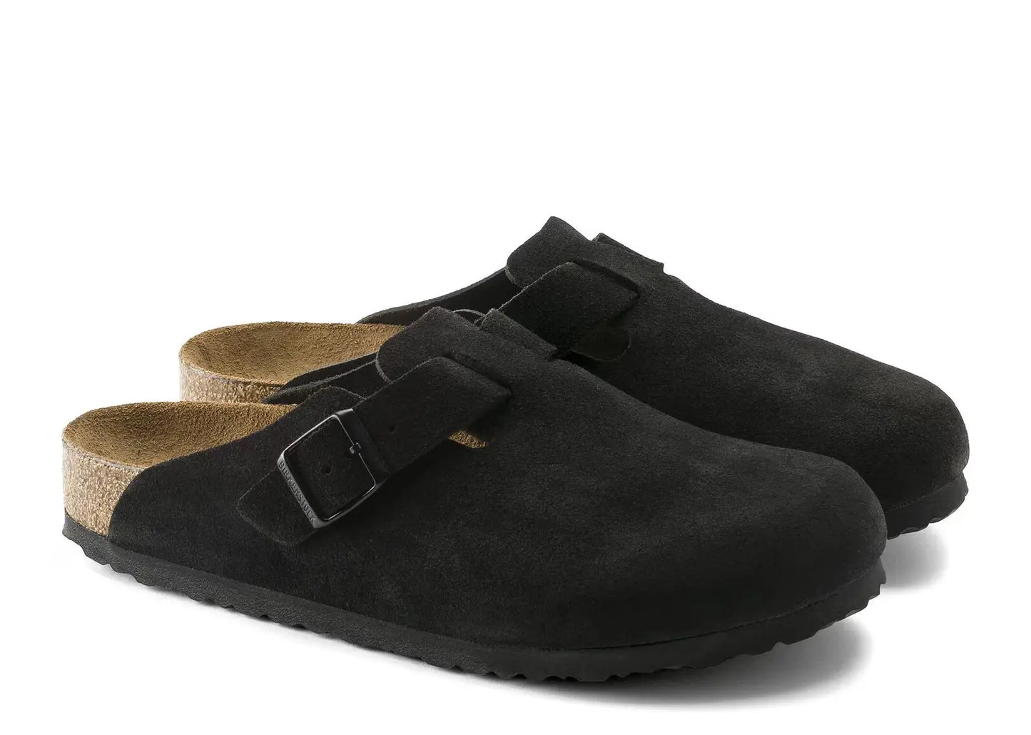 Boston Soft Footbed Suede Black