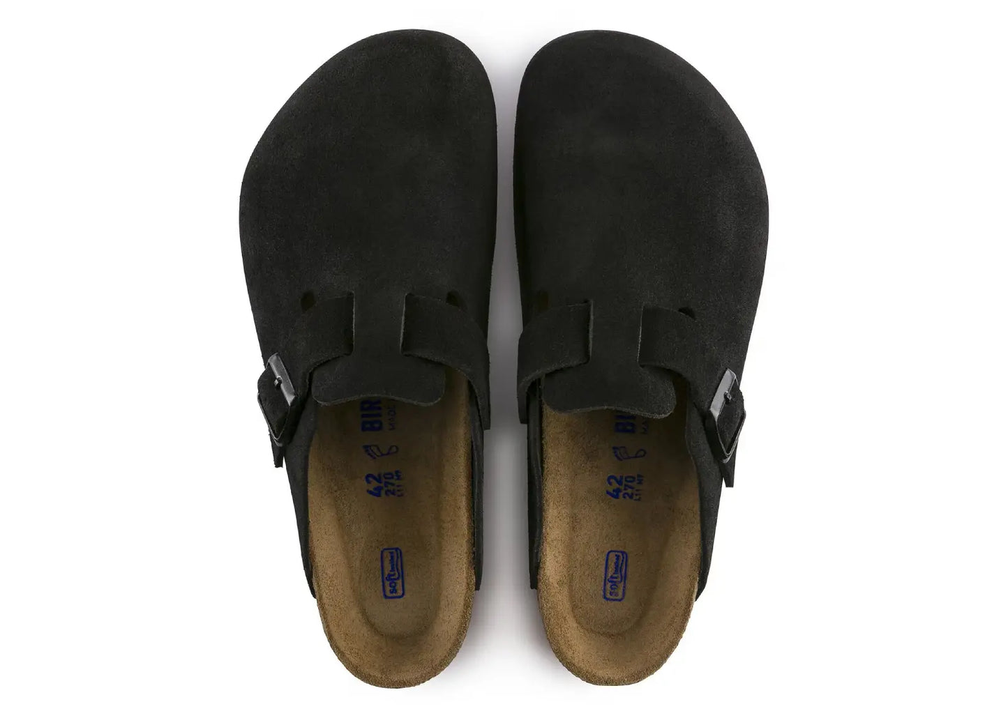 Boston Soft Footbed Suede Black