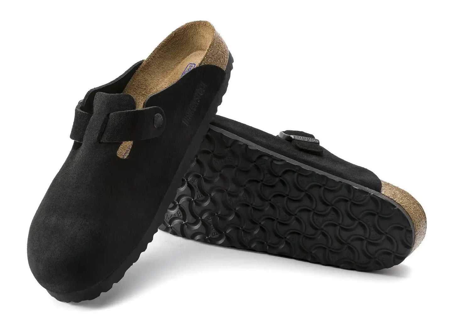 Boston Soft Footbed Suede Black