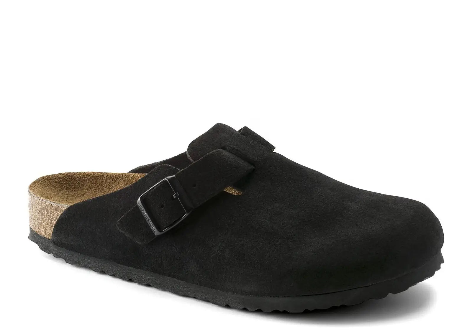 Boston Soft Footbed Suede Black