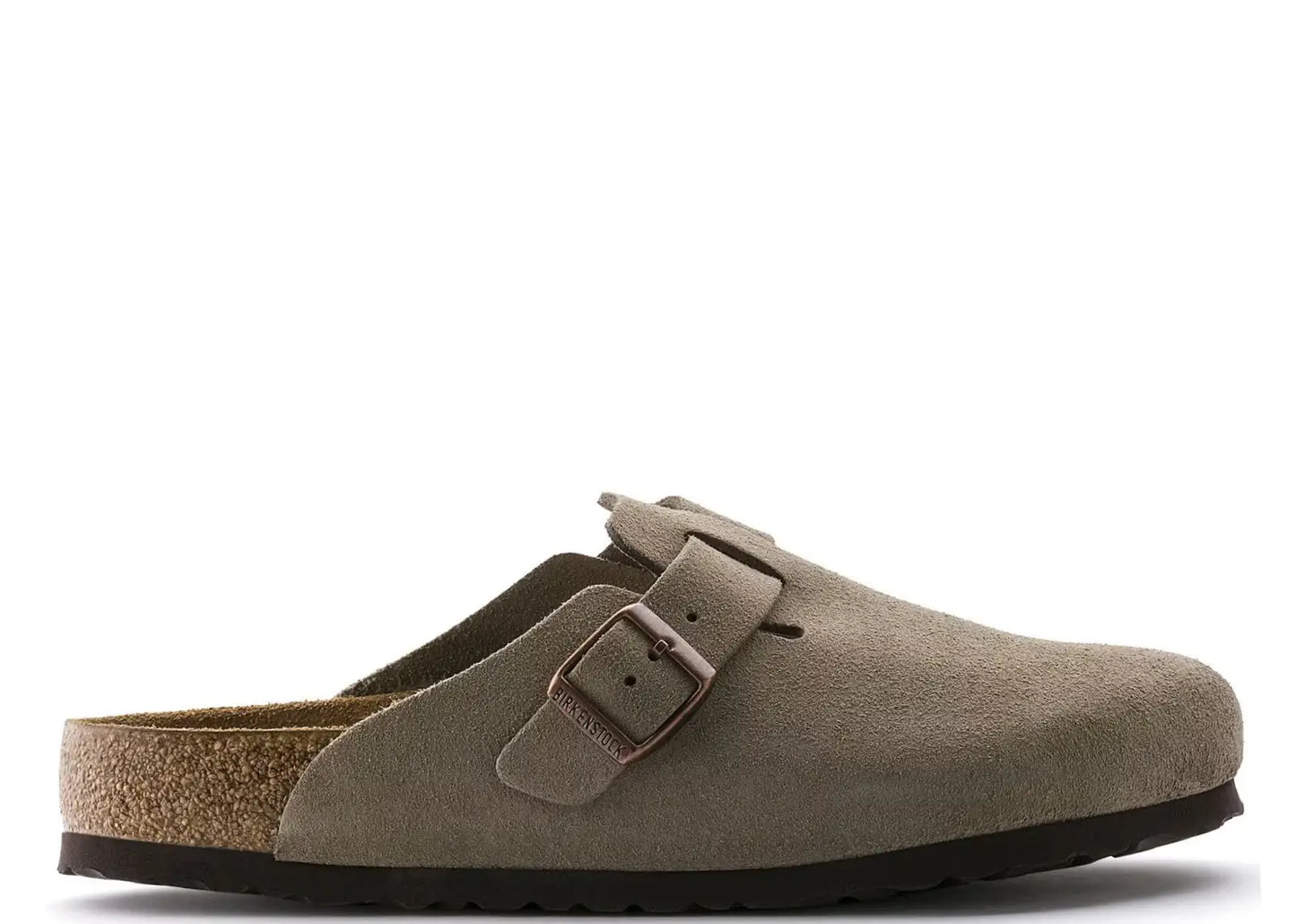 Boston Soft Footbed Suede Taupe