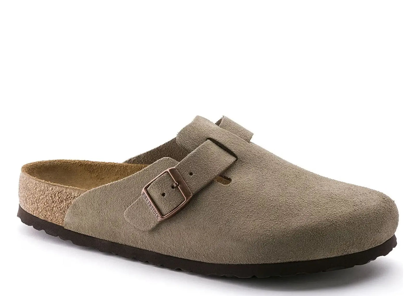 Boston Soft Footbed Suede Taupe