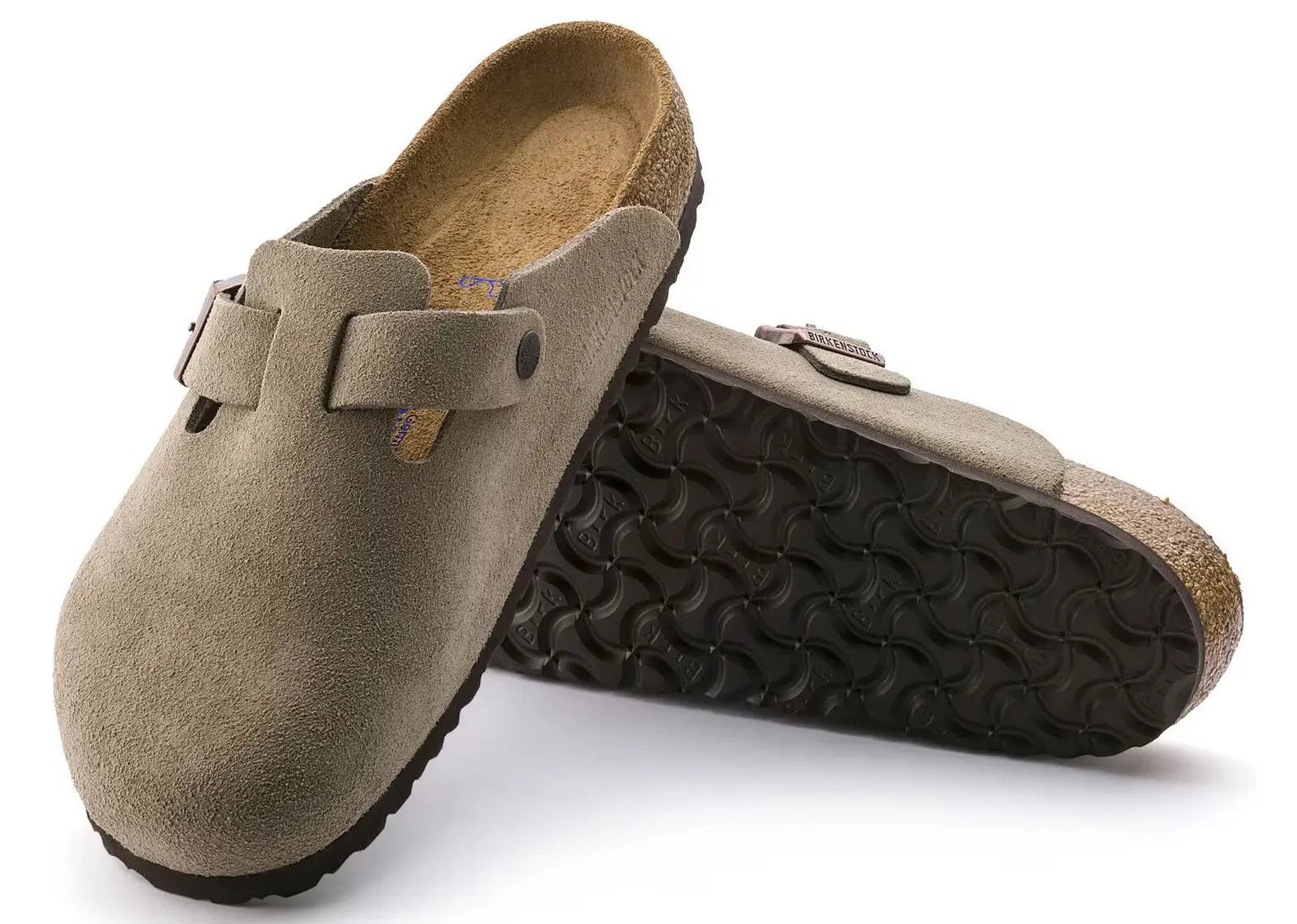 Boston Soft Footbed Suede Taupe