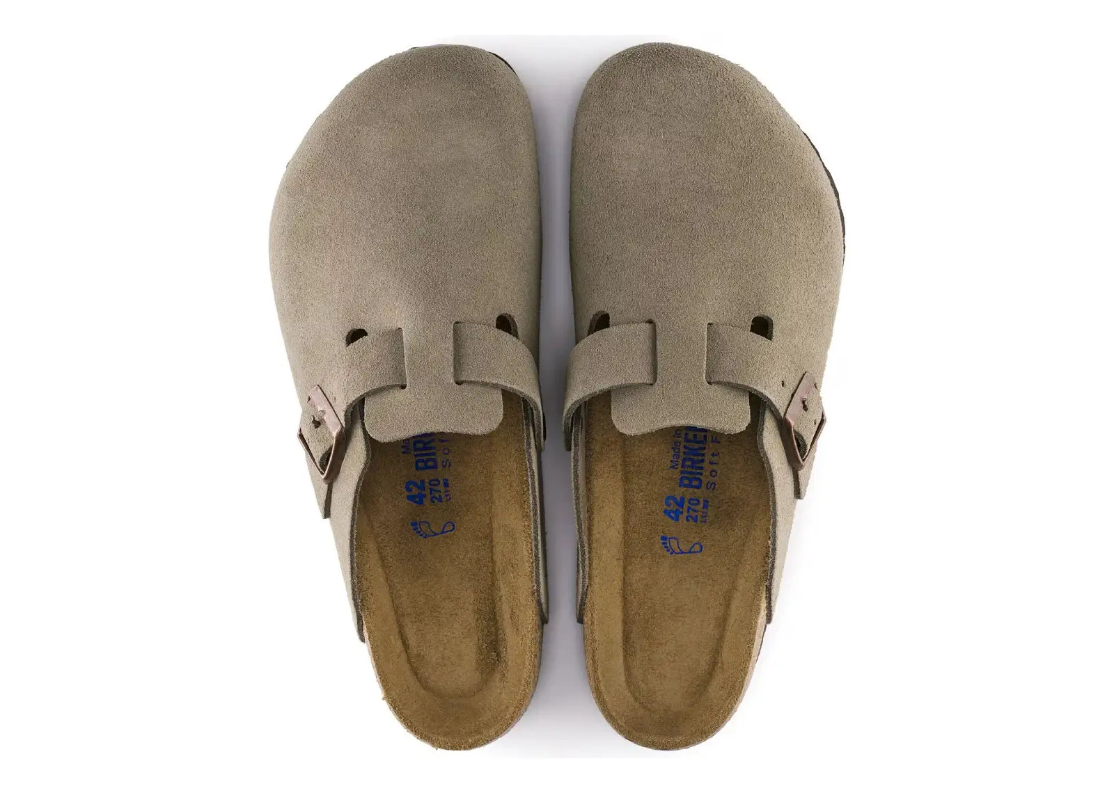 Boston Soft Footbed Suede Taupe